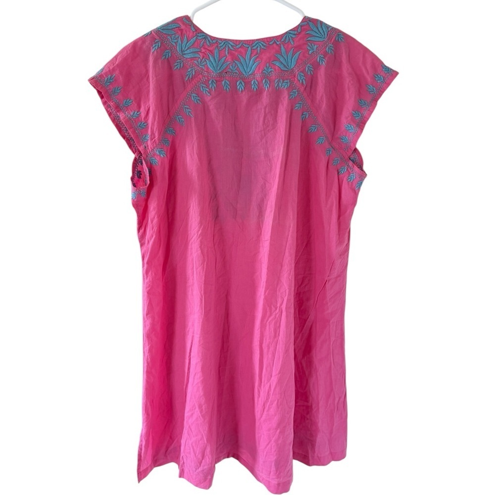 Madison Mathews Pink Embroidered Mini Dress - Picture 7 of 8